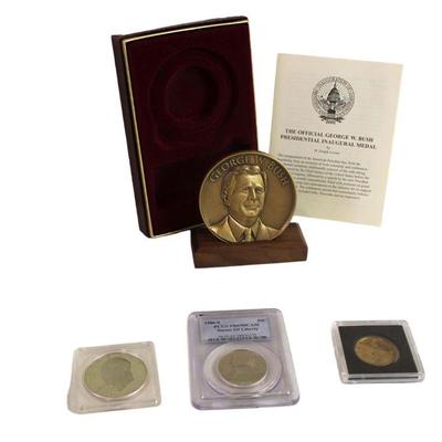 
Lot 290
4pc lot of various coins and various dates
