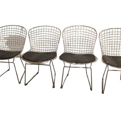 
Lot 152
Set of 4 modern style wire frame chairs
