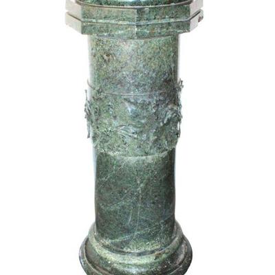 
Lot 203
3 part green marble pedestal
