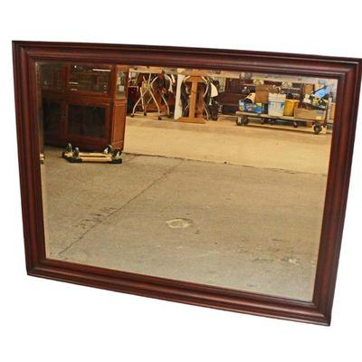
Lot 102
Henkel Harris solid mahogany bevel glass mirror

