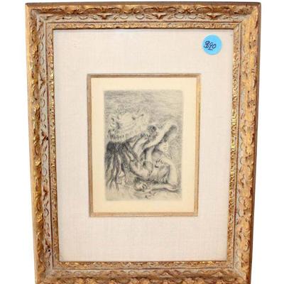 
Lot 390
LeChapeau Spingle restrike by Auguste Renoir
