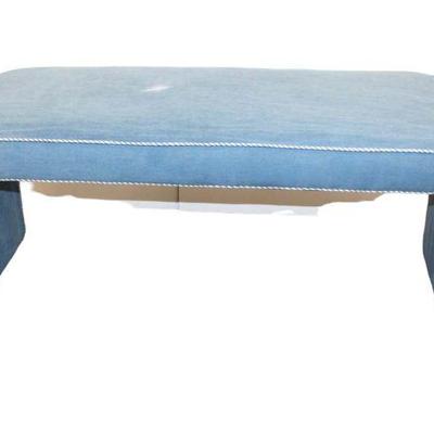 
Lot 162
Ultra modern curved arm upholstered window bench
