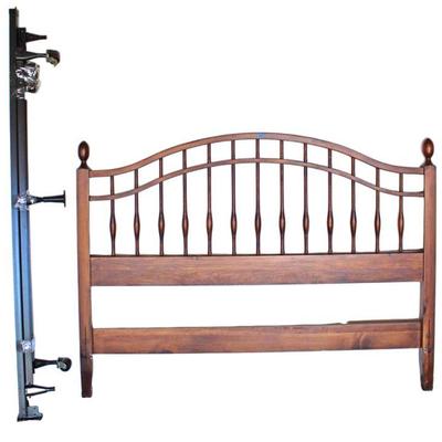 
Lot 210
Pine wood cherry finish headboard with Hollywood frame
