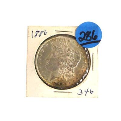 
Lot 286
1886 US Silver Dollar
