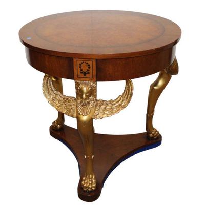 
Lot 246
Elaborate William Switzer 30" diameter center table
