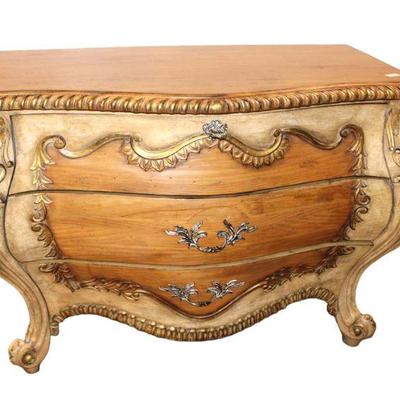 
Lot 319
Ferguson Copeland 3 drawer carved decorator chest
