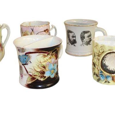 
Lot 283
6pc lot of antique and vintage mustach cups
