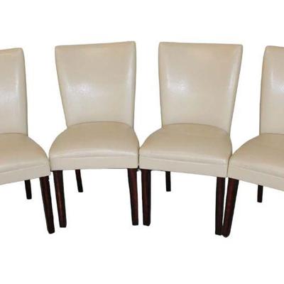 
Lot 135
Set of 4 Coaster contemporary leather style chairs
