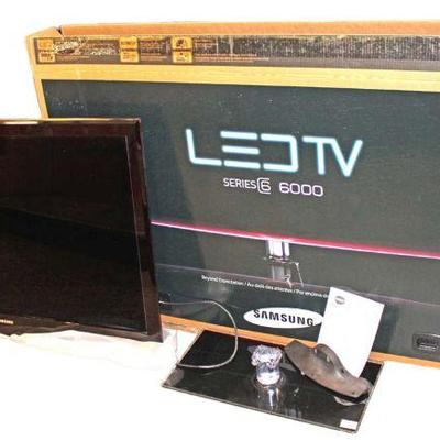 
Lot 266
Samsung 46" Series 6000 LED flat screen TV with box and stand
