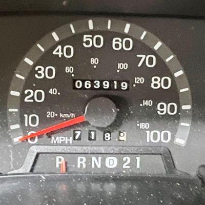 Van odometer (less than 64K miles)