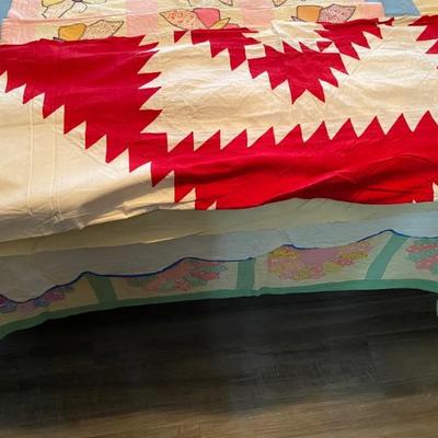 Vintage Hand Made Bed Cover