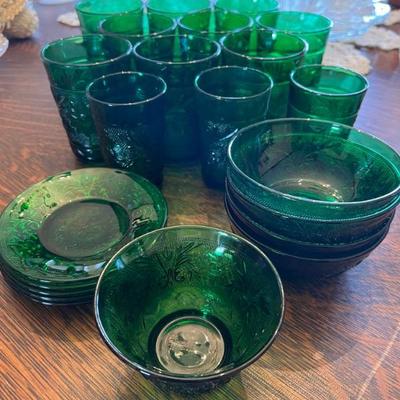 1939 Sandwich green glass
Priced individually