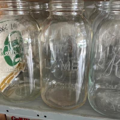 Half gallon canning jars $4 each