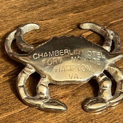 Brass crab Chamberlin Hotel $20