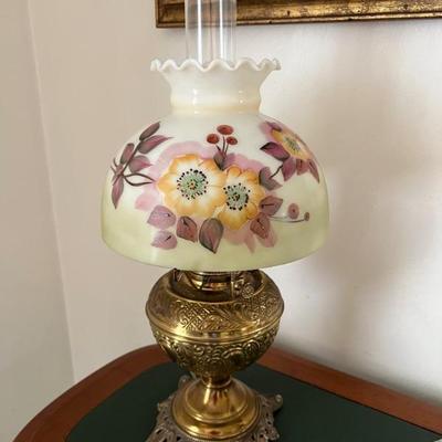 Bradley & Hubbard converted oil lamp $75
