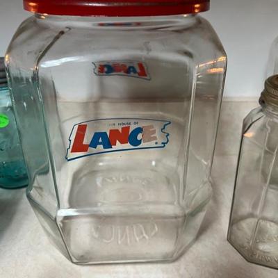 Large Lance Countertop jar $106 missing knob