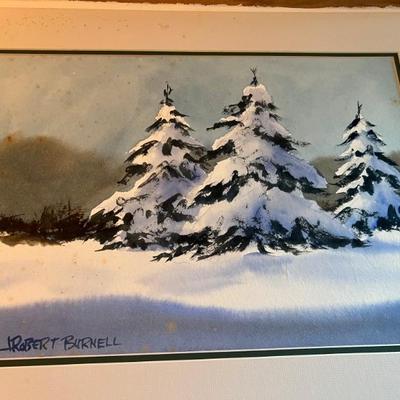 Robert Burnell original signed watercolor $40 no discount