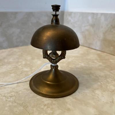 1900 Brass Hotel Desk Bell $65