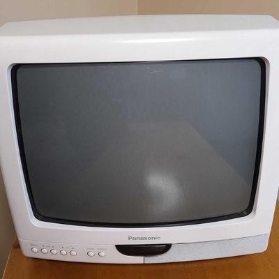 White Panasonic TV with Remote Control