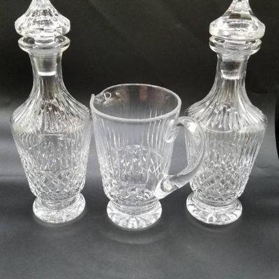 Stunning Waterford Decanters And Pitcher