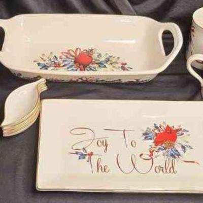 Lenox Winter Greetings By Catherine Mc Clung Mugs, Plates, Platter, Tray Etc.