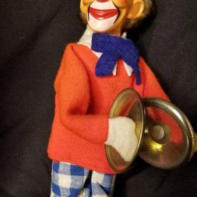 Vintage Carl Original Clown Wind Up Toy