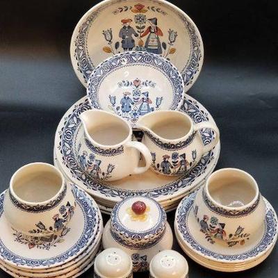 Johnson Bros. Staffordshire Old Granite Hearts & Flowers Design