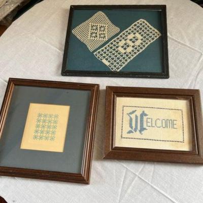 Framed needlework