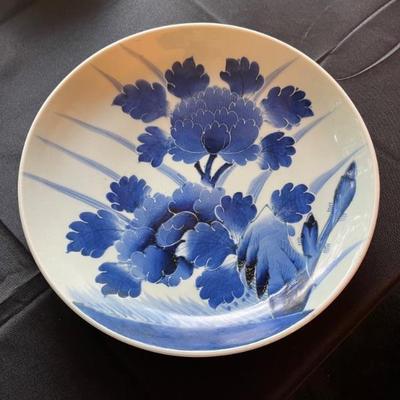 Japanese Imari  Blue and White Charger 