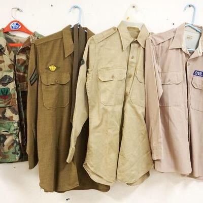 1177	LOT OF 4 US MILITARY SHIRTS
