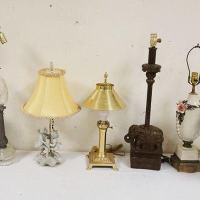1203	ASSORTED INDIVIDUAL TABLE LAMPS
