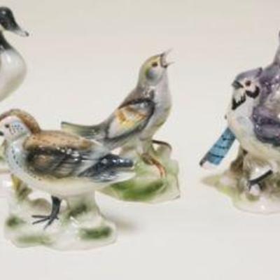 1248	LOT OF 8 PORCELAIN BIRD STATUES INCLUDING JSC, LARGEST APPROXIMATELY 8 IN HIGH
