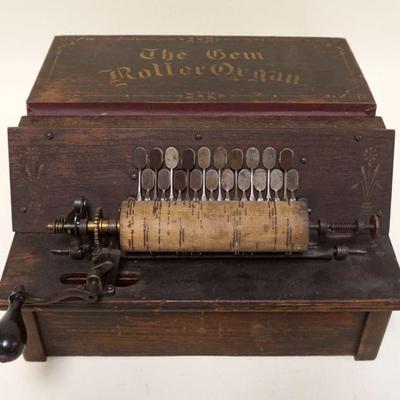 1240	THE GEM ROLLER ORGAN, BELLOWS NOT WORKING
