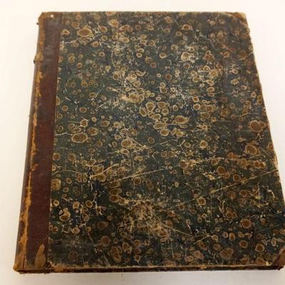 1036	ANTIQUE LEATHER BOUND BOOK GERMAN 1873 ARCHITECTUAL & ORNAMENTS, ENGRAVED ILLUSTRATIONS TROUGHOUT
