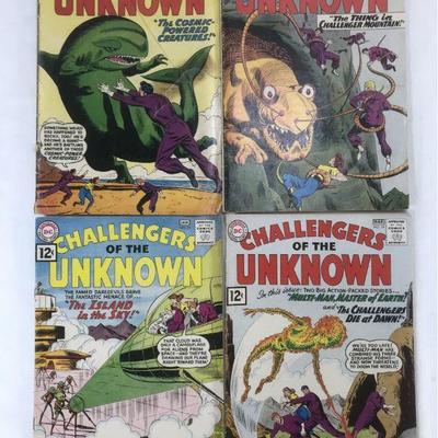 1960's Comics- Challengers of Unknown #20, 22, 23, 24