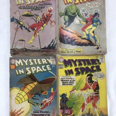 1960's Comics- Mystery in Space #65, 66, 67, 69