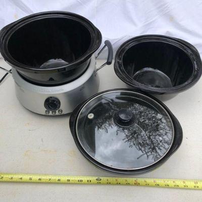 Hamilton Beach 3 bowl crock pot