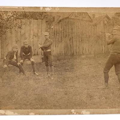 Early baseball photograph, 5 x 7 in.