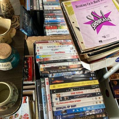 DVD's and sheet music