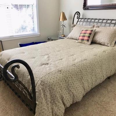 Queen bed with boxspring and mattress $399
60 X 106 X 53