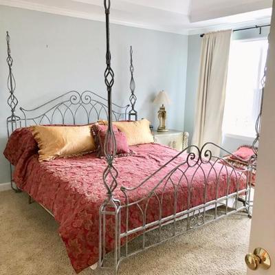 King metal bed with boxspring $599
80 X 95 X 82