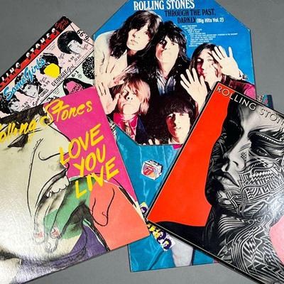 (5PC) ROLLING STONES ALBUMS | Vinyl record albums by the Rolling Stones, including: Tattoo You Under Cover Some Girls Love You Live...