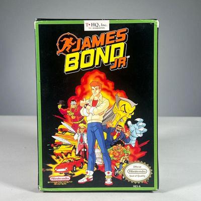 JAMES BOND JR. NES GAME | Nintendo Entertainment System game, James Bond Jr by Toy Headquarters, with original box.
