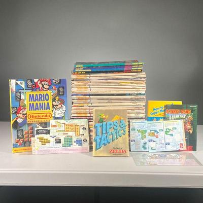 LARGE GROUP OF NINTENDO MAGAZINES & OTHER | Including: Nintendo Power, Mario Mania, Players Guides, Strategy Guides, Zelda Tips &...