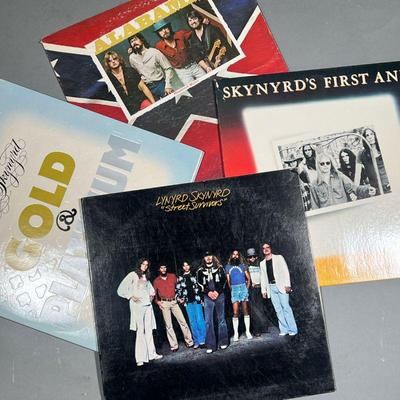 (4PC) LYNYRD SKYNYRD & OTHER | Vinyl record albums, including: Alabama 