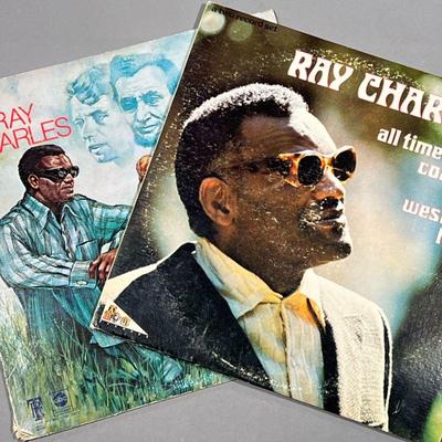 (2PC) RAY CHARLES ALBUMS | Vinyl record albums, including 