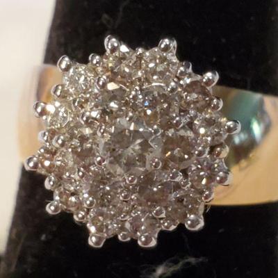 Diamond Cocktail Ring, FR10k, 5.66 gross