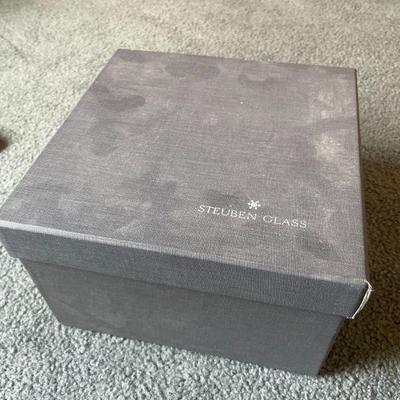 UNIQUE Steuben Crystal Vase :: SIGNED on BASE 