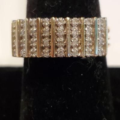 75 CTW Diamond Ring, size 7.75, 4.59 gross