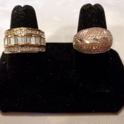 Rings marked 925, 15.06g gross (MORE